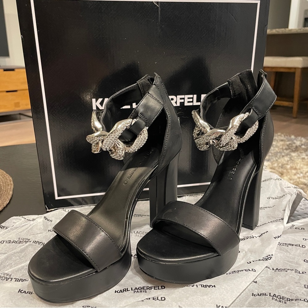 KARL LAGERFELD PARIS platform heels